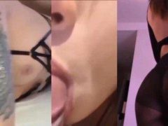 Gái đẹp lưỡi khuyên bú cặc sướng đê mê